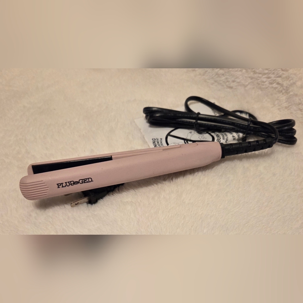 Plugged In Pink Mini Hair Straightener